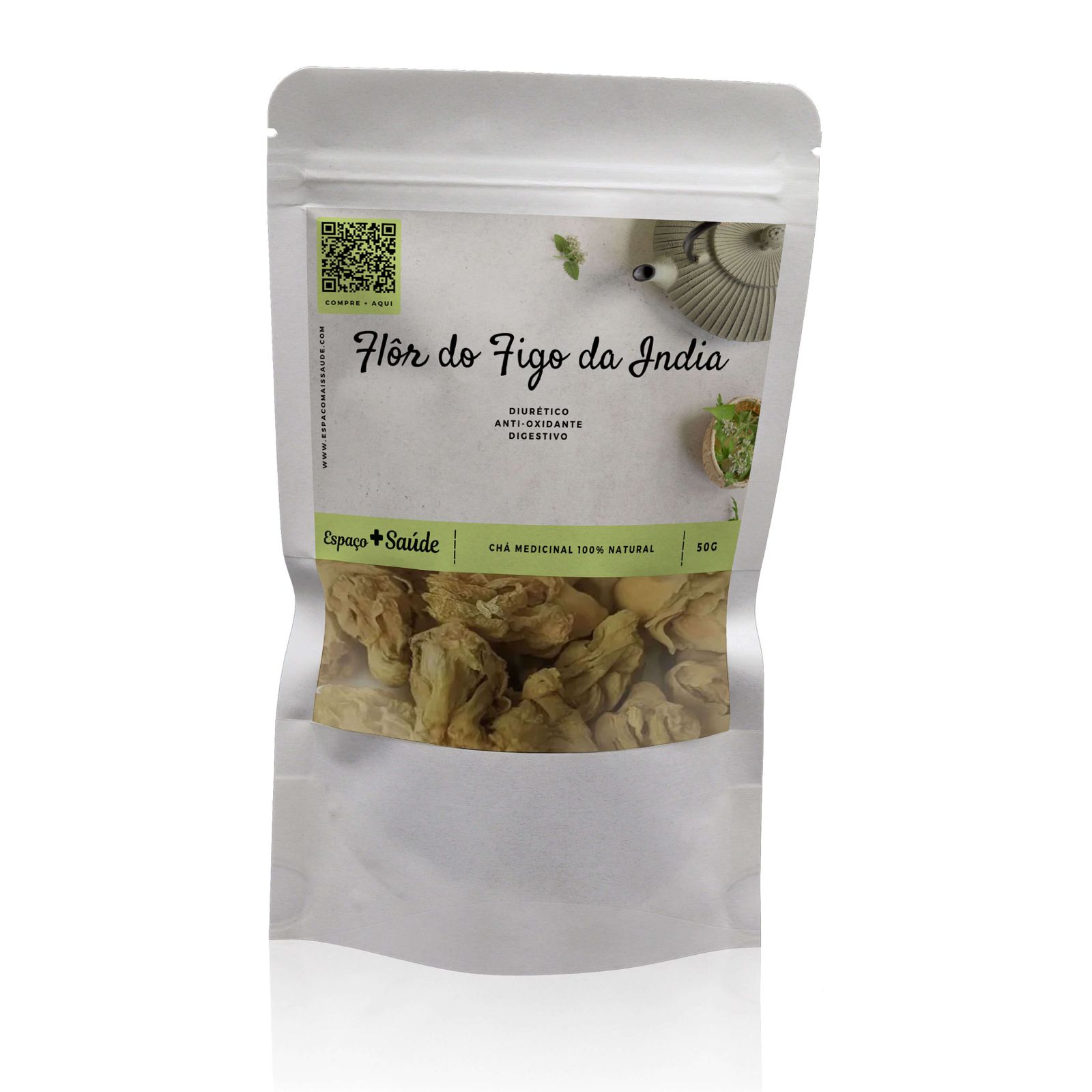 Chá Medicinal - Flor de Figo-da-Índia - 50g