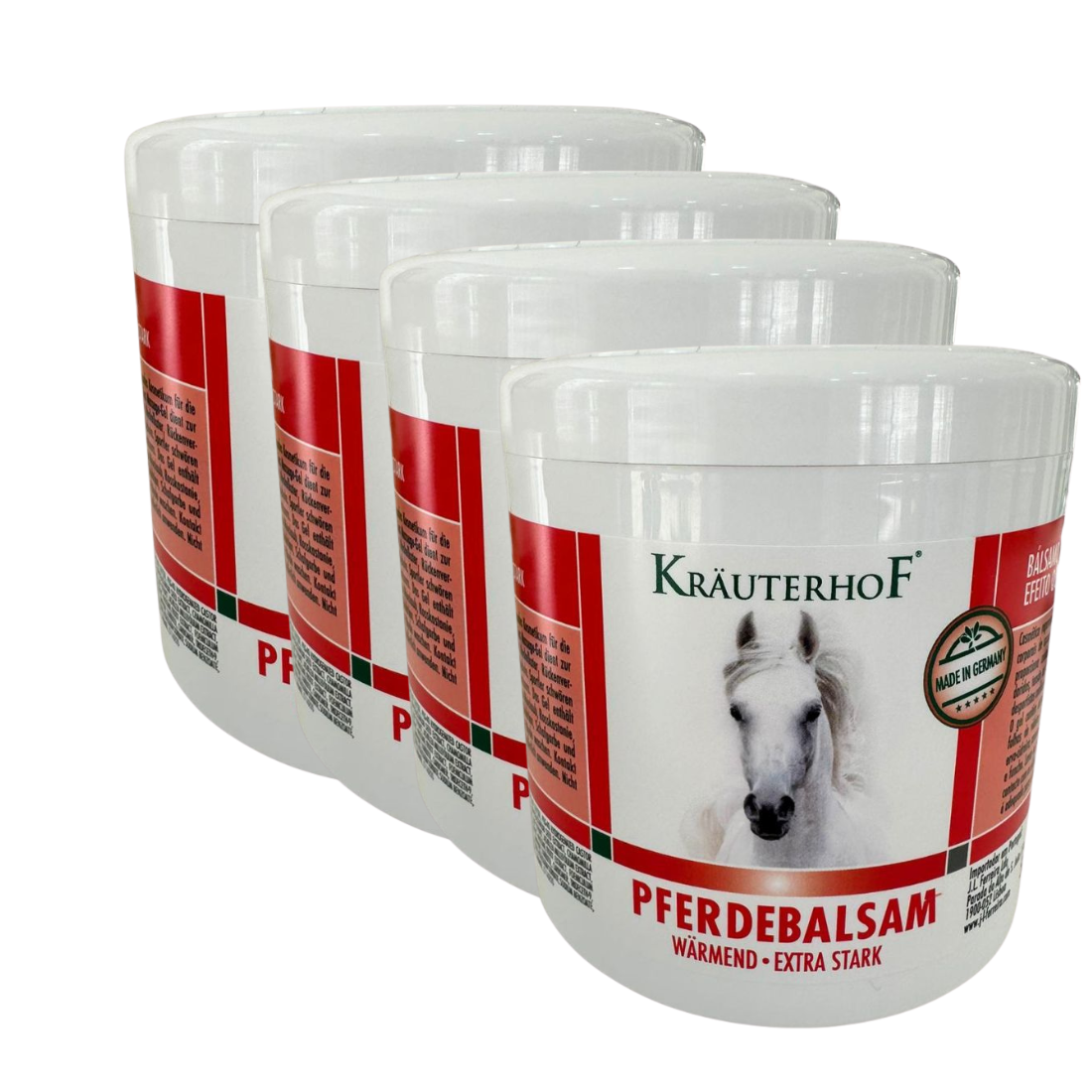 Pferde Bálsamo do Cavalo – Efeito Quente Extra Forte 250ml - (4 unidades)